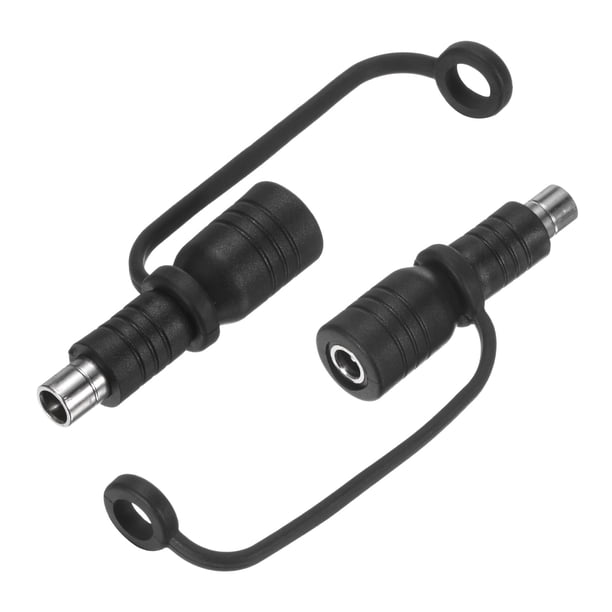 Adaptador de Conectores DC Uxcell 2pcs, Conector de Cobre DC5521 5.5mm x 2.1mm a DC8020 para Generadores de Estaciones de Energía Laptops