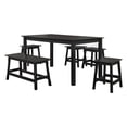 thumbnail image 1 of Comedor Elegante de Madera 4 Bancos y 1 Banca Bossa Avery, 1 of 1