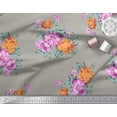 thumbnail image 2 of Soimoi Cotton Poplin Fabric Florals Floral Printed Craft Fabric by The Yard 42 Inch Wide, 2 of 3