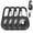 Black 4 Pack, variant on YUNOVA IPX8 Waterproof AirTag Holder Keychain, Heavy Duty Hard PC Case with Carabiner & Secure Lock, Dual Mode Compatible with Apple AirTag 1st & 2nd Gen for Keys Luggage Backpack