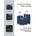 thumbnail image 3 of Set de 4 Maletas Compass Montevideo Color Azul con Ruedas 360°, 3 of 7