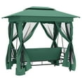 thumbnail image 5 of vidaXL Patio Swing Chair Outdoor Hanging Bench Seat with Gazebo Swing Seat, 5 of 40