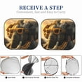 thumbnail image 5 of Picia Cool Sunglasses Elephant Art 2 Piece Car Windshield Sun Shade Foldable | Foldable Sun Shield for Front Window Blocks UV Rays and Keeps Your Vehicle Cool-Small, 5 of 7