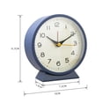 thumbnail image 4 of UDIYO Analog Clock, Alarm Clock Battery Operated, Silent Non Ticking Desk Clocks for Kids Student, Clock for Bedroom with Night Light Function, Simple Stylish Design, Vintage Clock, 4 of 7