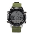 thumbnail image 2 of Men Digital Sports Watch Waterproof Alarm Countdown Dual Time Zone Nylon Strap Digital Watch, Dual Location Time, EL Backlight, 50M Waterproof, 2 of 7