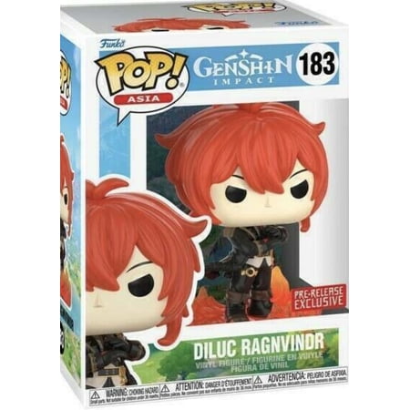 Funko Pre-Release Diluc Ragnvindr Genshin Impact 183 Exclusive Vinyl Figure