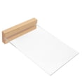 thumbnail image 2 of Acrylic Poster Stand Desktop Menu Storage Stand Restaurant Menu Holder Stand with Wood Base, 2 of 9