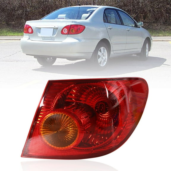 waltyotur Outer Rear Right Tail Light Assembly Replacement for 2003-2008 Corolla TO2801154 Passenger Side