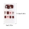 thumbnail image 3 of Seitruly Uñas postizas Perfect Matching Jelly Rubber Uña falsa Ligero Viscosidad fuerte Paster ajustable para manicura Art Juegos de manicura tipo 37 F741, 3 of 6