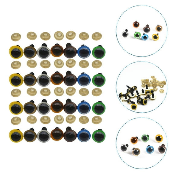 UPOUART 70-Piece Assorted Eyeballs Set for Plush Dolls, Crafts, Toys, Projects, and Decorative Uses