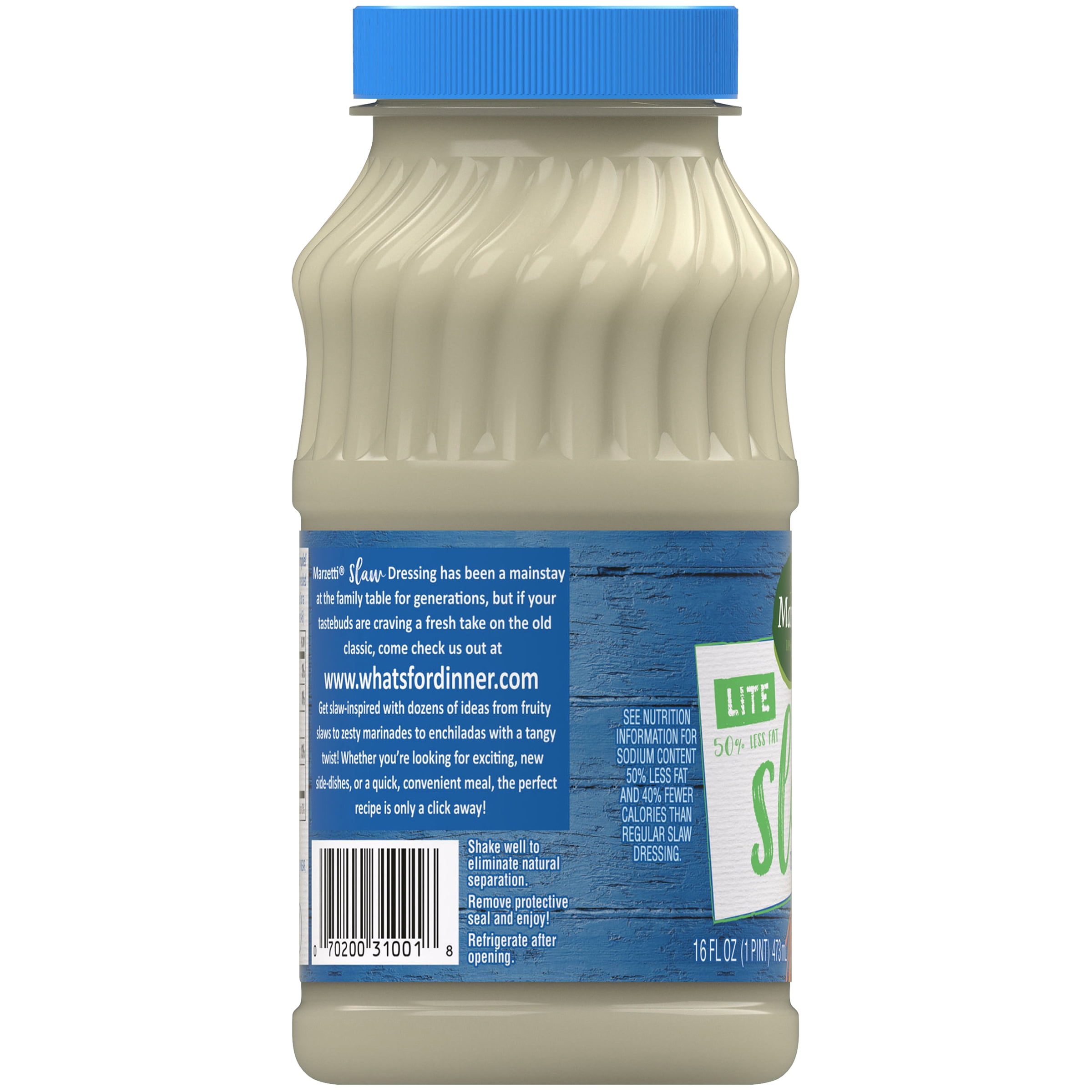 (3 pack) Marzetti The Original Lite Slaw Dressing, 16 fl. oz. Jar