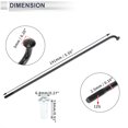 thumbnail image 6 of Unique Bargains 1Set Universal Bicycle Spokes 12G Bike Wheel Spokes Nipple Carbon Steel Black-141mm, 6 of 7