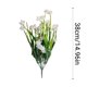 thumbnail image 1 of Simulación de arreglo floral de pasto primaveral y camelia con diseño de 7 ramas para decoración interior y exterior, plantas verdes de bajo mantenimiento para el hogar y estilismo de eventos., 1 of 5