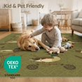thumbnail image 4 of ODIKA 8'x10' Washable Area Rug Hunting Mallard Fishing Reel Cattail Border Theme Vintage Lure for Living Room, Under Sectional, Family , Durable, Non-Slip, 4 of 7