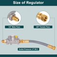 thumbnail image 3 of 98523 Natural Gas Conversion Kit for Mounment Grill, 12 FT 1/2 Inch NG Hose & Regulator, Propane to Natural Gas Conversion, 3 of 8
