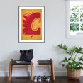 thumbnail image 3 of NHL Calgary Flames - Logo 25 Canvas Wall Poster, 22.375" x 34", 3 of 4