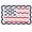 A, variant on WWV Patriotic Doormat with Bow and Flag Design Wavy Edge Non Slip Entry Mat Indoor Outdoor Front Door Rug Dirt Trapper Easy Clean Low Profile Fits Under Doors 1 Piece