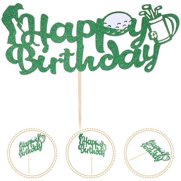 Raindrops  5 Pcs Happy Birthday Cake Toppers Decoration Insert