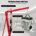 thumbnail image 5 of 2 Ton Engine Hoist - 4400 lb Folding Shop Crane with Telescopic Boom & Hydraulic Lift, 6 Swivel Casters for Garage and Workshop, 5 of 7