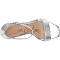 thumbnail image 5 of Sam Edelman Womens Daniella Patent Dress Sandals Silver 6 Medium (B,M), 5 of 8