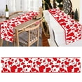 thumbnail image 2 of Valentine's Day Table Flag Decoration Red Knitted Table Flag Dog Table Beaded Table Runners 36 Inches Long Champagne Tablecloth for Wedding Runners Table Satin Table Table Runners for Parties Coastal, 2 of 6