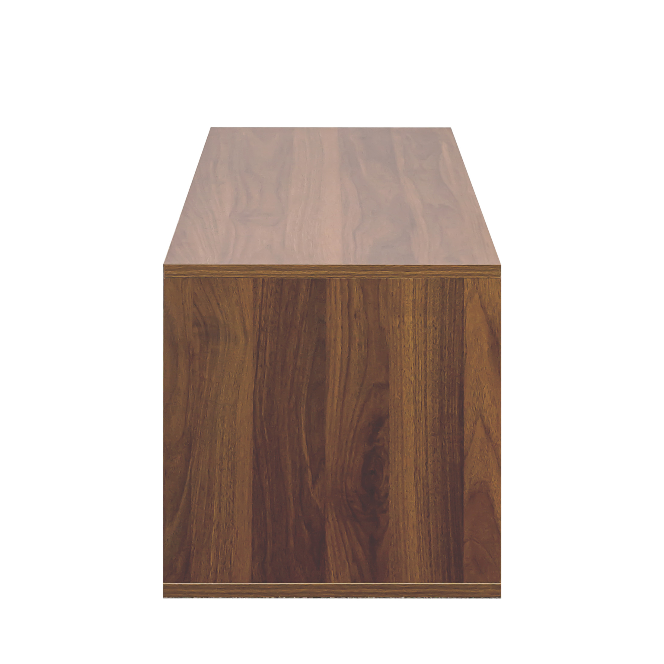 Noble House 28.35" Stackable Storage Cabinet, Modular Mounted Organizer for Living Room, Bedroom, Hallway, Walnut