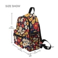 thumbnail image 3 of FORMRS School Backpack with Front Zippered Pocket 12" Student Travel Daypack, Red Floral, 3 of 6