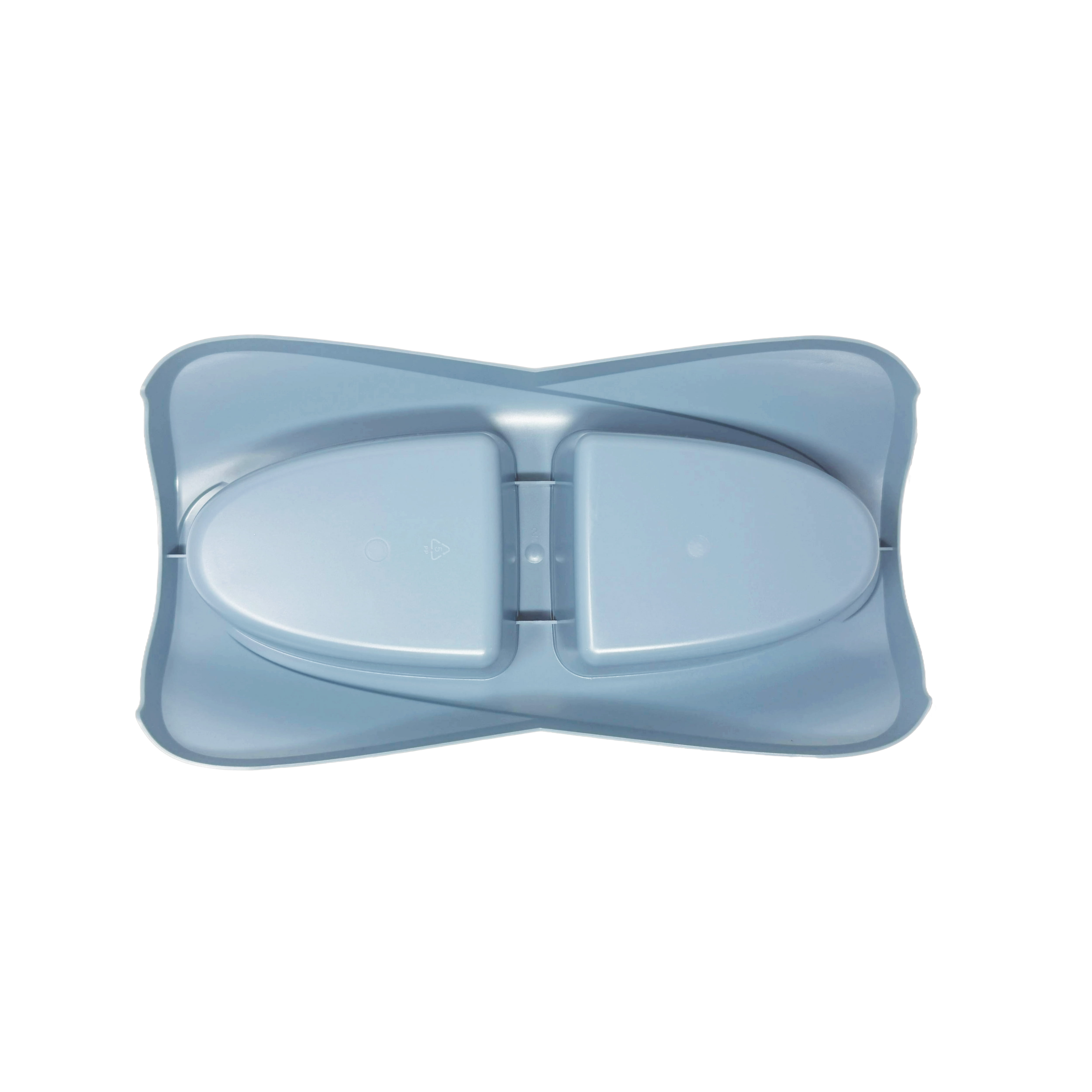 (4 pack) Van Ness Plastics Lightweight Double Dish Assorted Colors, SM