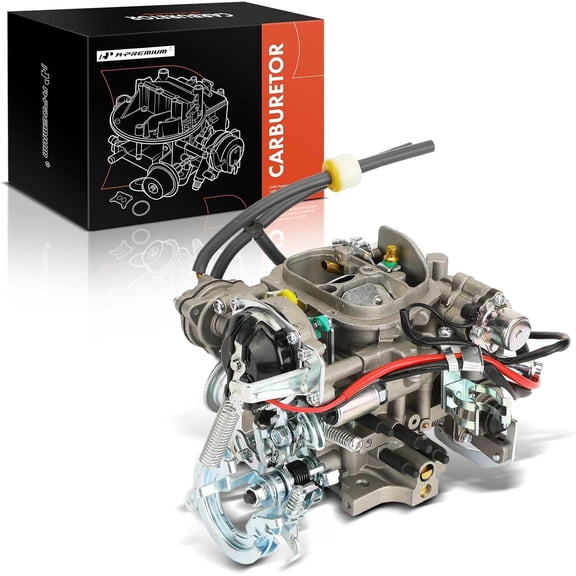 A-Premium 2 Barrel 21100-35520 Carburetor Compatible with Toyota 22R Engine 4Runner 1984, Celica 1981-1984, Corona 1981, Dyna/Coaster 1980, Pickup 1981-1995, Hilux 1988-1995, w/ 4-prong Square Plug