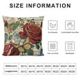 thumbnail image 5 of Rose Flower Pillowcase，Butterfly Purple Cushion Cover Sofa Home Decoration Pillowcase, 5 of 5