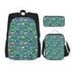 thumbnail image 1 of Disketp Cars Transportation Mochila Estampada de Gran Capacidad con Lonchera y Estuche, Set de 3 Piezas para Estudiantes, 1 of 7