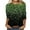Army Green, variant on Luxalzxs Plus Size Tops for Women Casual 3/4 Length Sleeve Pullover Top Sequin Sparkly Glitter Tee Loose Fit Crew Neck Blouse Tunic Tops