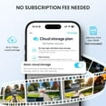 thumbnail image 3 of Doorbell Camera  No Subscription,   Ultra-Wide View, PIR Motion Detection 2-Way Talk,  Video Doorbell with Chime, Support Local & Cloud Storage, Only 2.4GHz WiFi, Grey, 3 of 6