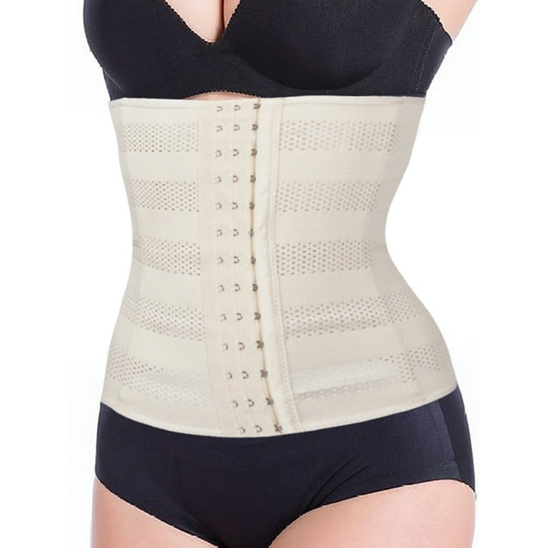 SHCKE Women Waist Trainer Belt Tummy Control Workout Waist Cincher Lose Weight Sweat Girdle Sport Waist Trimmer Walmart