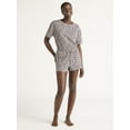 thumbnail image 2 of Joyspun Women’s Sleepwear Knit Pajama Shorty Shorts, 2'' Inseam, Sizes S-3X, 2 of 6