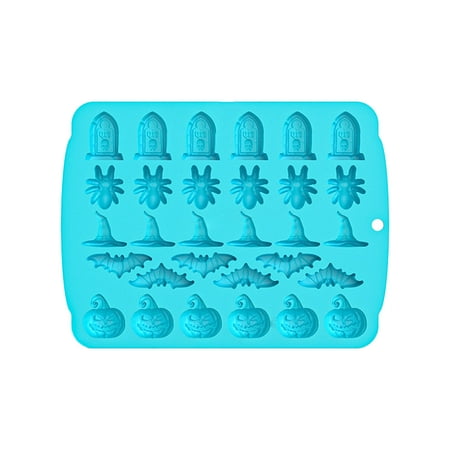 

QUSENLON Halloween Series Silicone Candy Moulds Chocolate Molds Kitchen Baking Accessories 4 Colors Choose for Halloween Festival