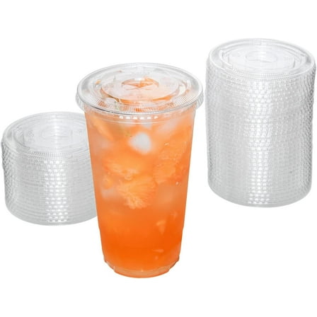 Karat Earth PLA Flat Lid for 32oz Cup (107mm) - 500 ct