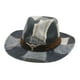 thumbnail image 3 of Sombrero de vaquero con parches occidentales, sombrero para el sol para fiesta Negro, 3 of 9