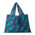thumbnail image 2 of 100Fens Lightweight Portable Foldable Shopping Bag,Large Capacity Print Tote Bag,Reusable Shoulder Bag For Women, 2 of 3