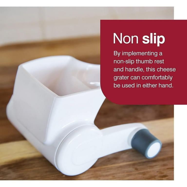 Zyliss Kitchen Handheld Restaurant-Style Cheese Grater, Fine Steel