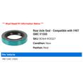 thumbnail image 2 of Rear Axle Seal - Compatible with 1987 GMC V1500, 2 of 2