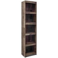 thumbnail image 1 of Benjara BM262956 Pier with 5 Open Compartments & Plank Style, Rustic Brown, 1 of 5