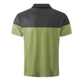 thumbnail image 5 of Zylanna Men's Golf Polo Shirts, Turn Down Collar Printed Short Sleeve Fashion Business Casual Pullover Tee for Men Green Size L, 5 of 5