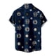 thumbnail image 3 of Men'S Casual Lapel Beach Holiday Wear Fashion Shirt Hawaiian Short-Sleeved Shirt4XL, 3 of 4
