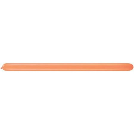 Burton & Burton 260Q Neon Orange Pencil Balloons, 100 Pack