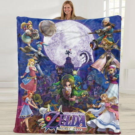 Zelda Throw Blanket Gifts Present Merch for Teen Girls Men Boys Music Fans Bedroom Decorations 50×60 in