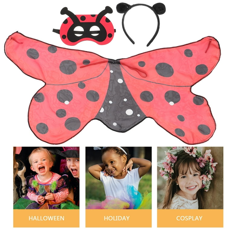 1 Set Ladybug Costume Accessories Including Ladybug Wing Ladybug Headband  and Ladybug Mask
