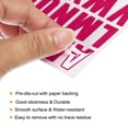 thumbnail image 4 of Uxcell Vinyl Self Adhesive Letter Number Sticker Decal Kit, Rose Red 81 Piece 4 Sheets, 4 of 5