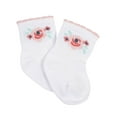 thumbnail image 3 of Gerber Baby Girls Wiggle Proof¢ Socks, 4-Pack, 3 of 8