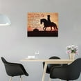 thumbnail image 4 of Rustic Horse Canvas Wall Decor Horse Inspirational Quotes Wall Art for Women Girl Ride Horse Picture Framed Print Painting Modern Home Artwork Horse Gifts Decor for Girl Bedroom Bathroom 16"x12", 4 of 6